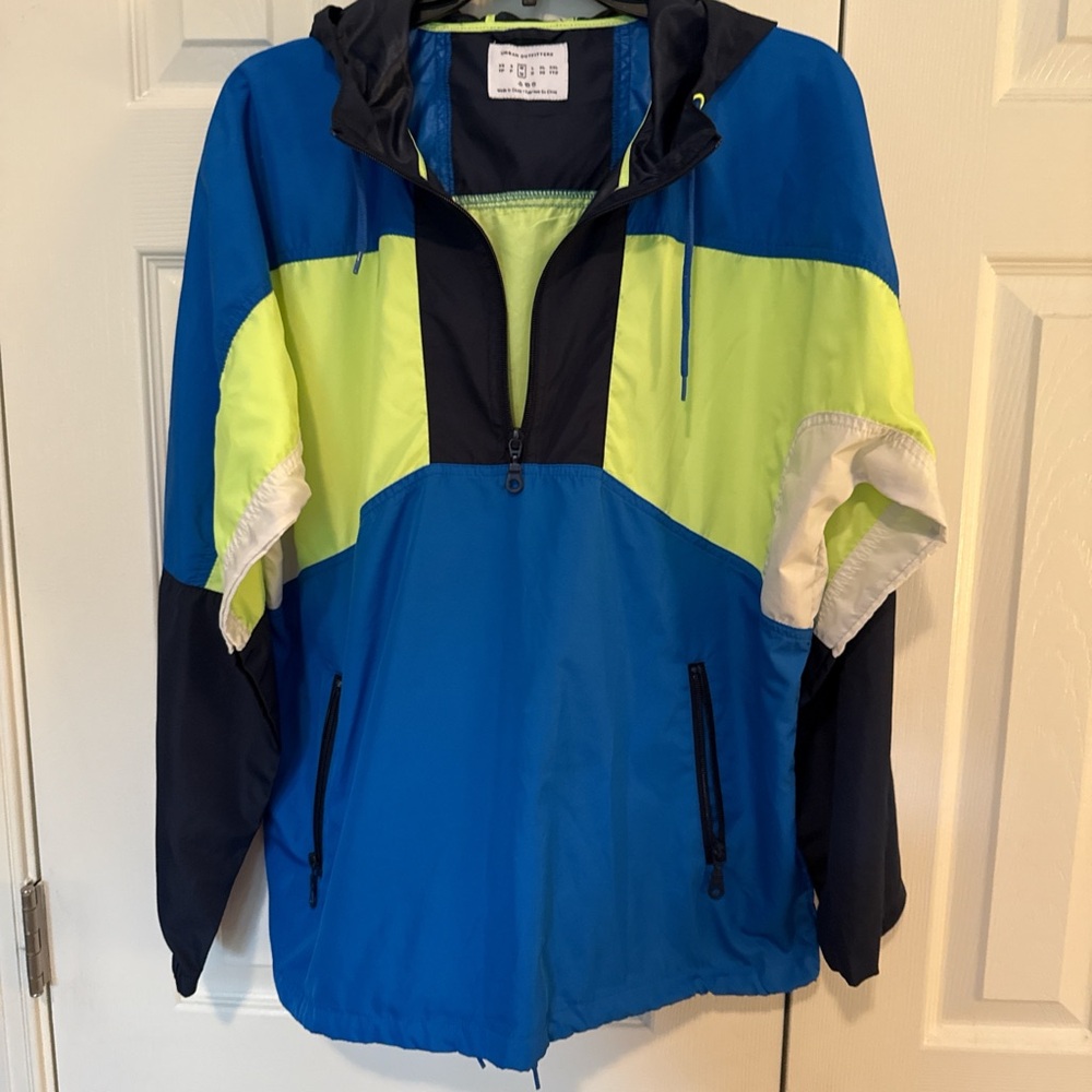 Mens Blue and Yellow Jacket from urban Outfitters